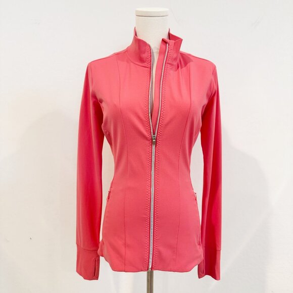 Athleta Shanti Salutation Full Zip Athletic Workout Jacket Powervita Gym Small - Picture 1 of 9